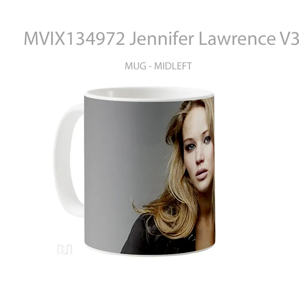 Mug Jennifer Lawrence V3 Gelas Keramik Unik - All-side / Desain