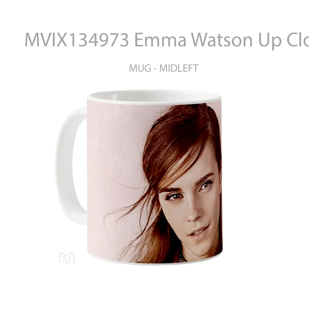 Mug Emma Watson Up Close Gelas Selebriti - All-side / Desain