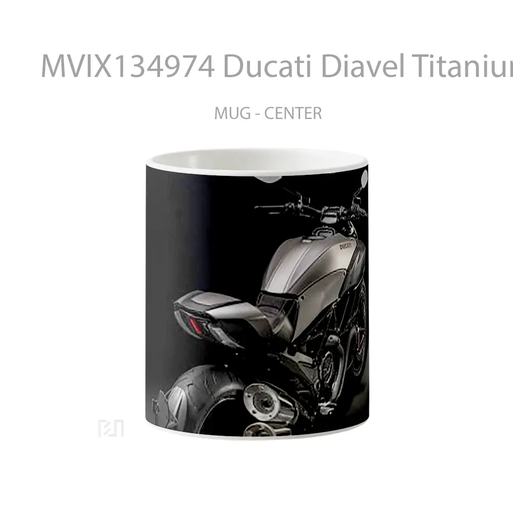 Mug Ducati Diavel Titanium Black Cangkir Mobil