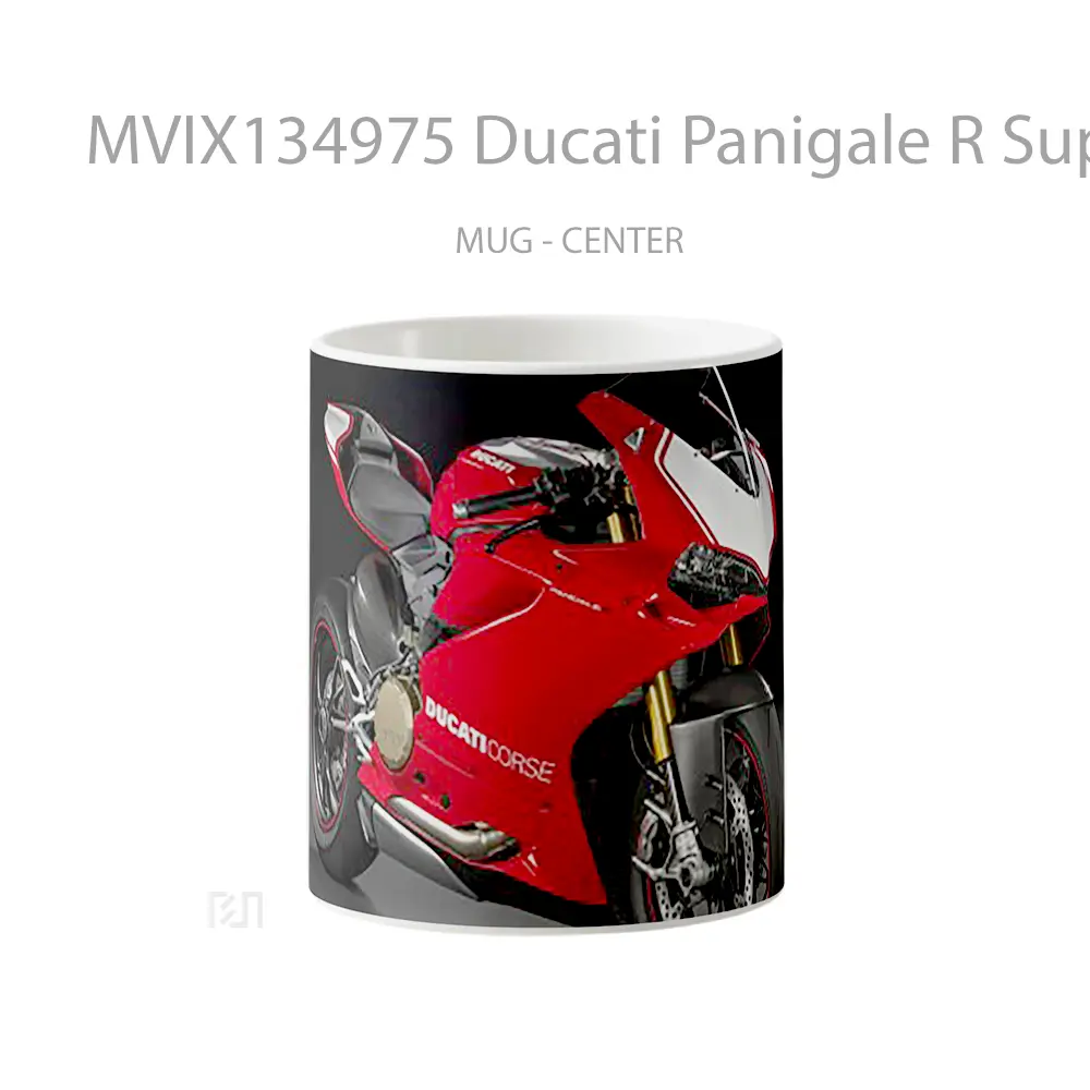 Mug Ducati Panigale R Superbike Red Cangkir Mobil