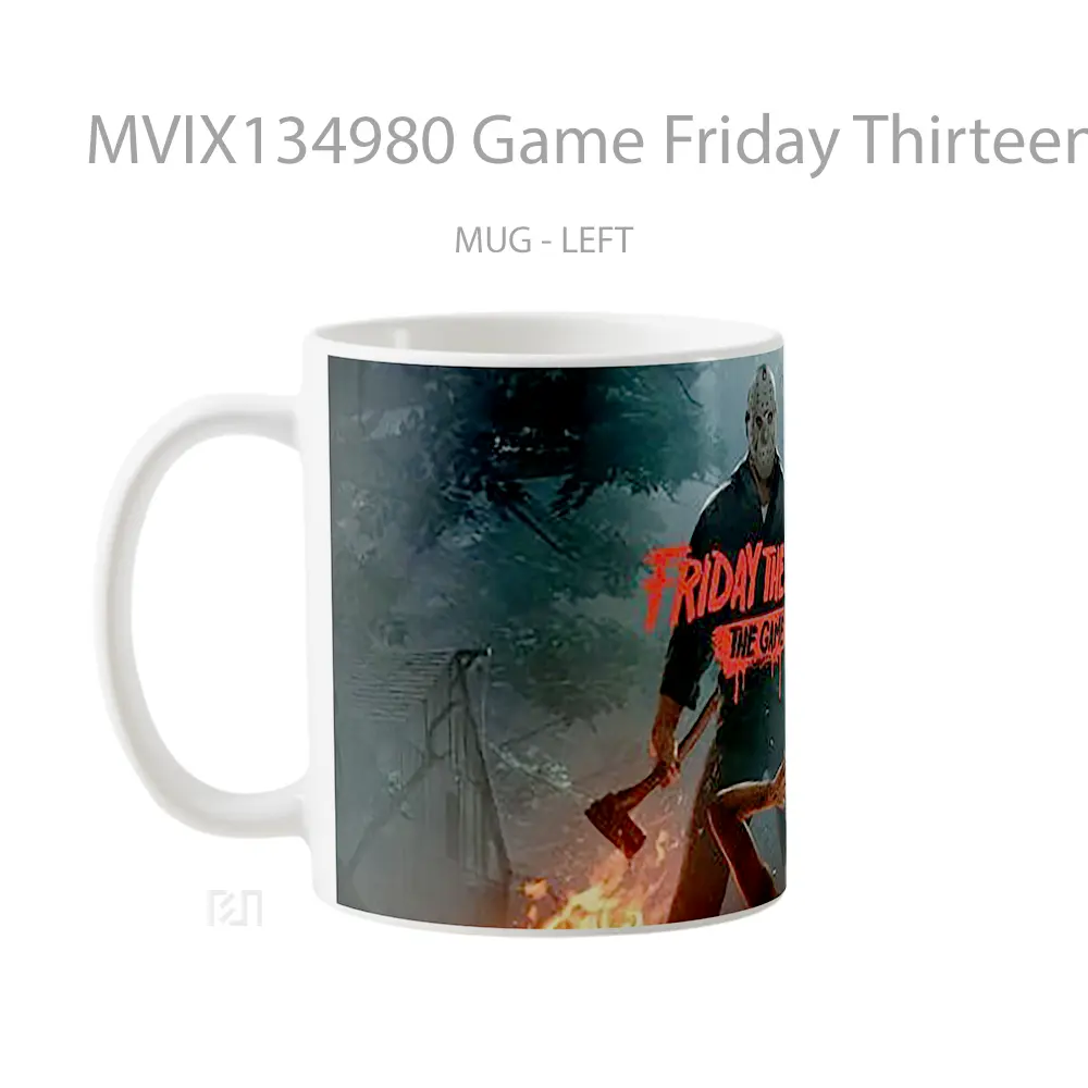 Mug Game Friday Thirteen Cangkir Gamer - All-side / Desain