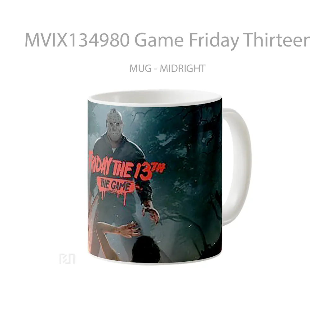 Mug Game Friday Thirteen Cangkir Gamer - All-side / Desain