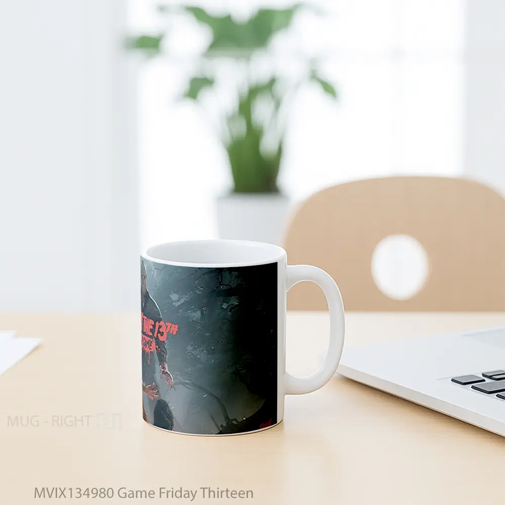 Mug Game Friday Thirteen Cangkir Gamer - All-side / Desain