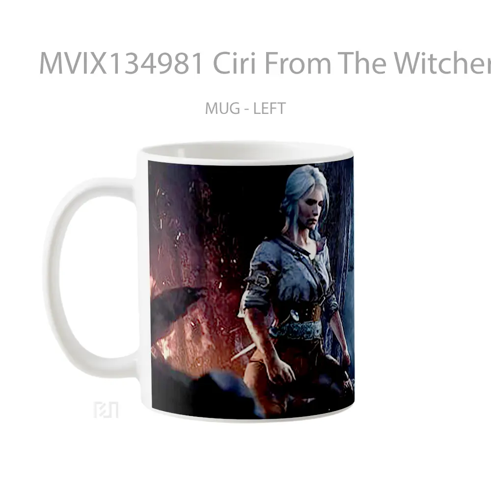 Mug Ciri From The Witcher 3 Wild Hunt Gelas Keramik Unik - All-side / Desain
