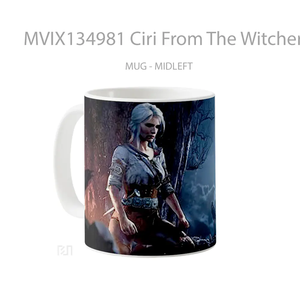 Mug Ciri From The Witcher 3 Wild Hunt Gelas Keramik Unik - All-side / Desain