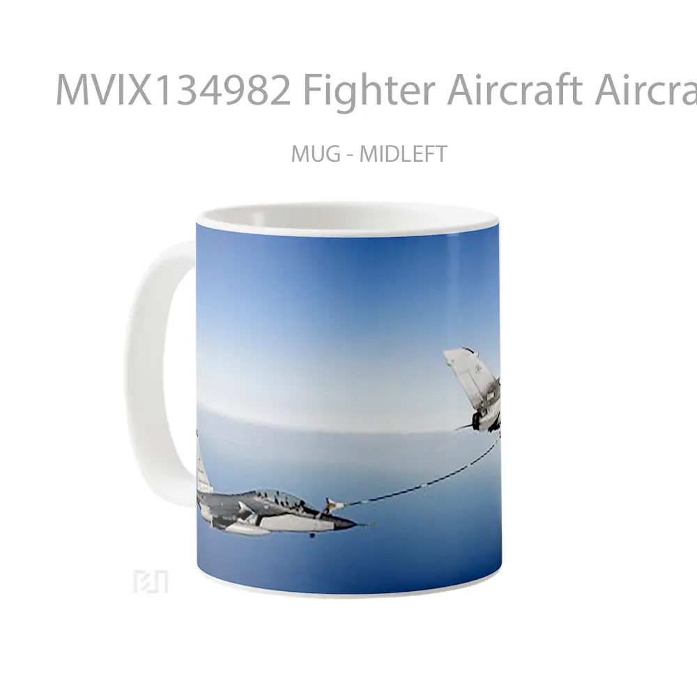 Mug Fighter Aircraft Aircraft Gelas Keramik Unik - All-side / Desain