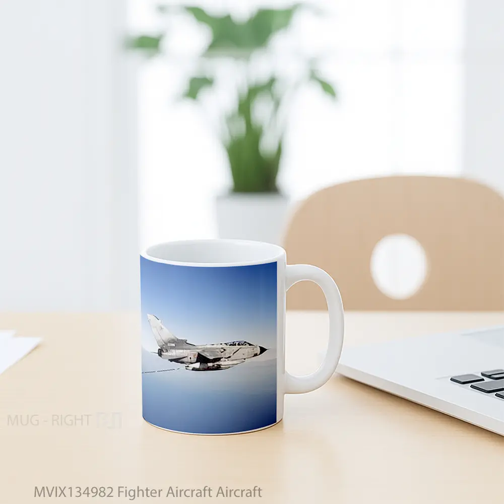 Mug Fighter Aircraft Aircraft Gelas Keramik Unik - All-side / Desain