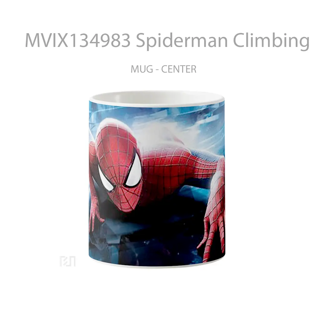 Mug Spiderman Climbing Gelas Superhero