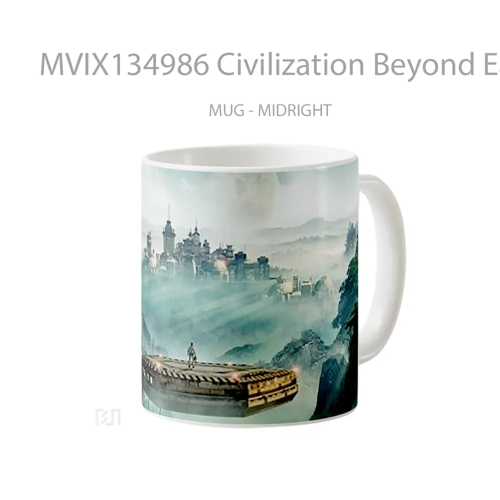 Mug Civilization Beyond Earth Game Cangkir Gamer - All-side / Desain