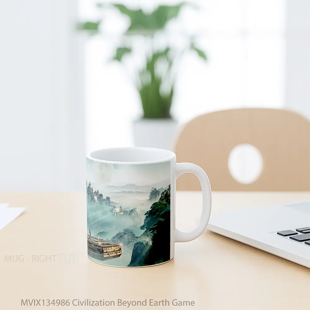 Mug Civilization Beyond Earth Game Cangkir Gamer - All-side / Desain