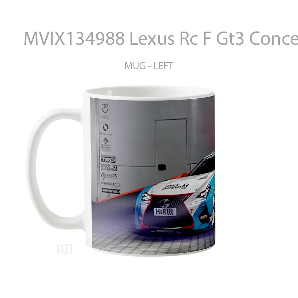 Mug Lexus Rc F Gt3 Concept Cangkir Mobil - All-side / Desain