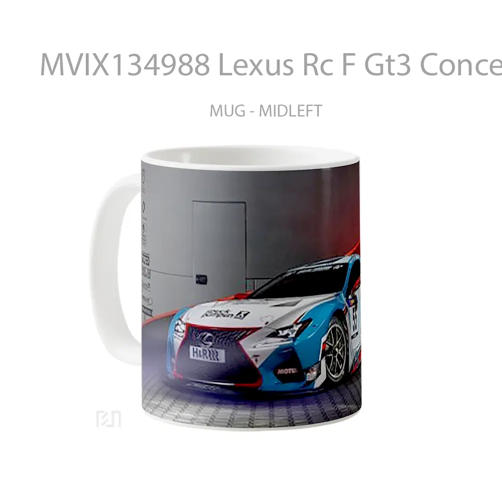 Mug Lexus Rc F Gt3 Concept Cangkir Mobil - All-side / Desain