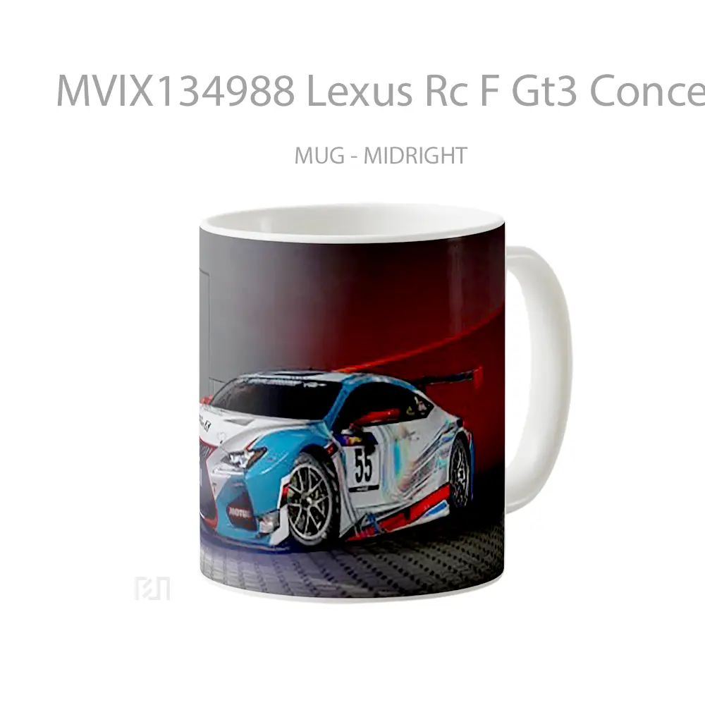Mug Lexus Rc F Gt3 Concept Cangkir Mobil - All-side / Desain