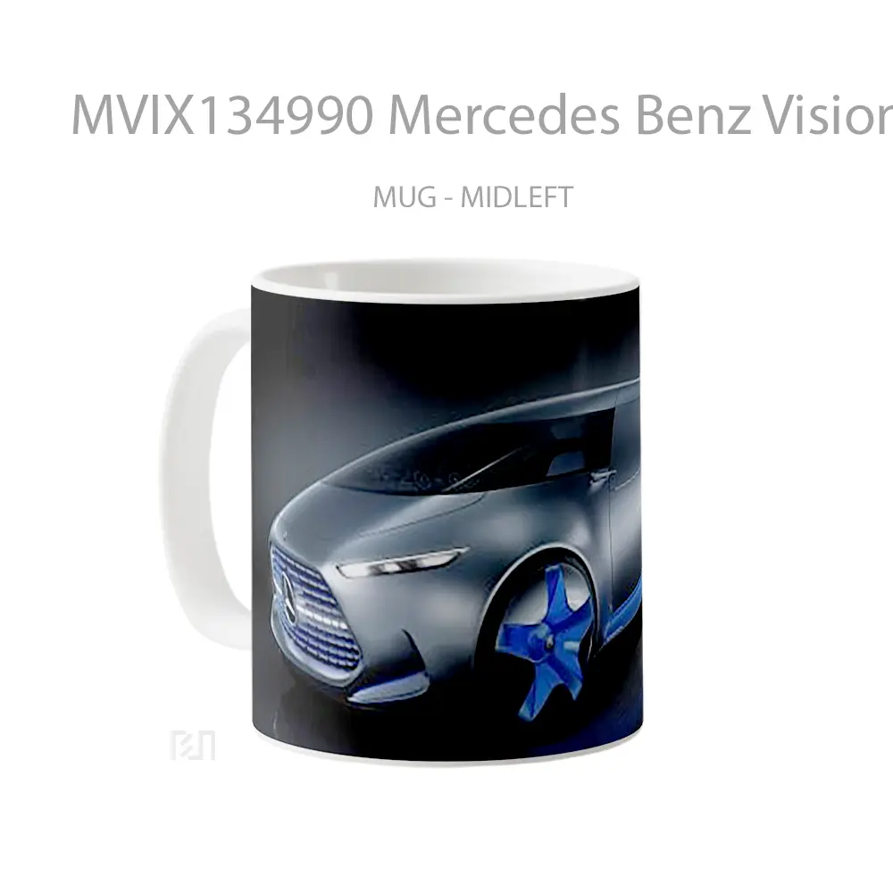 Mug Mercedes Benz Vision Tokyo Concept Gelas Superhero - All-side / Desain