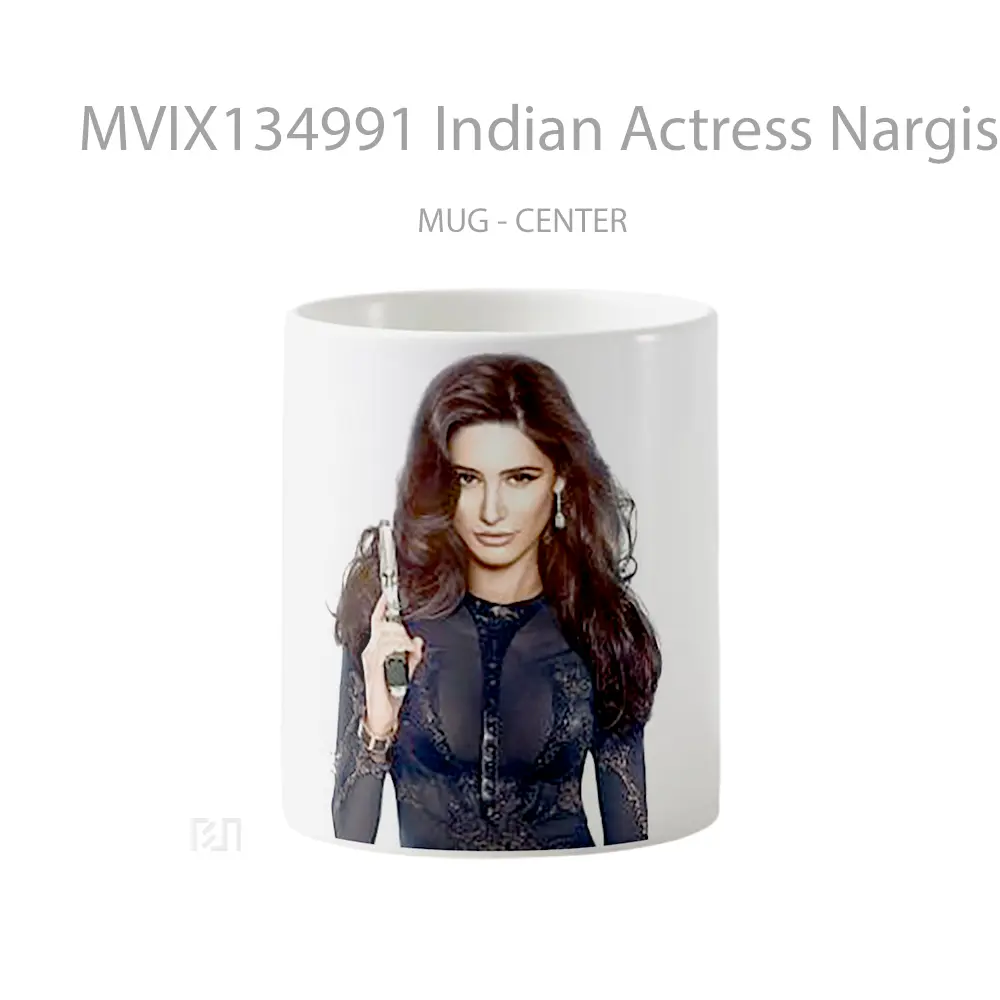 Mug Indian Actress Nargis Fakhri Gelas Keramik Unik