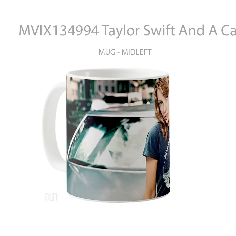 Mug Taylor Swift And A Car Cangkir Mobil - All-side / Desain
