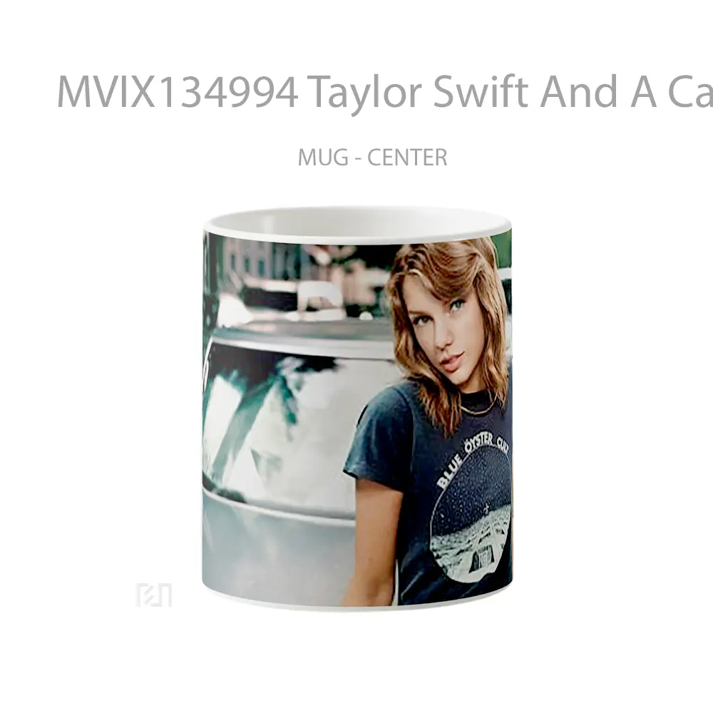 Mug Taylor Swift And A Car Cangkir Mobil