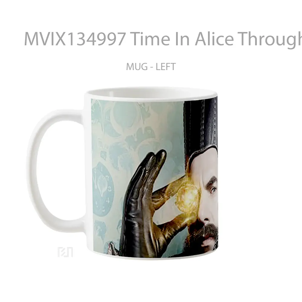 Mug Time In Alice Through The Mirror Gelas Keramik Unik - All-side / Desain