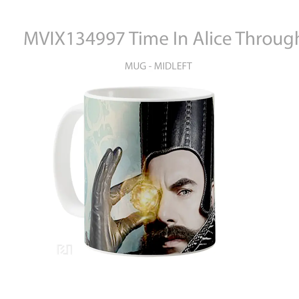 Mug Time In Alice Through The Mirror Gelas Keramik Unik - All-side / Desain