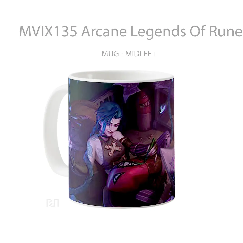 Mug Arcane Legends Of Runeterra Cangkir Gamer - All-side / Desain