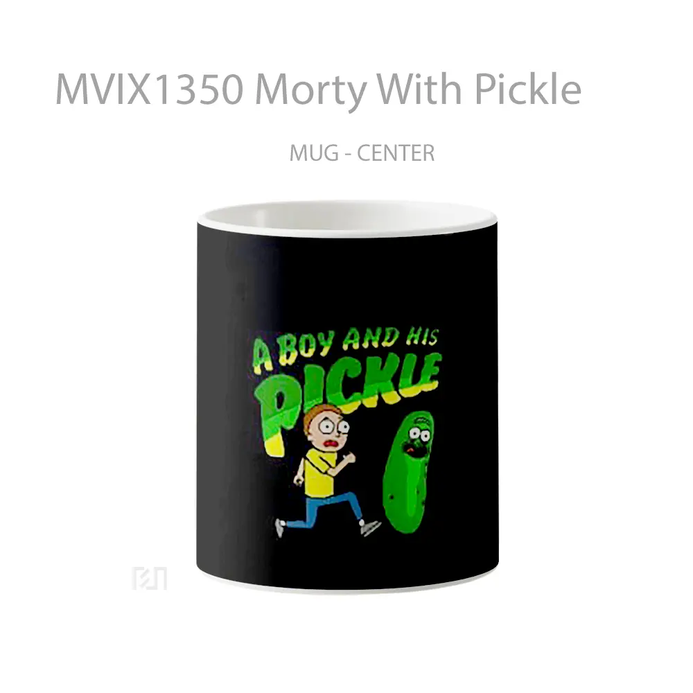 Mug Morty With Pickle Gelas Keramik Unik