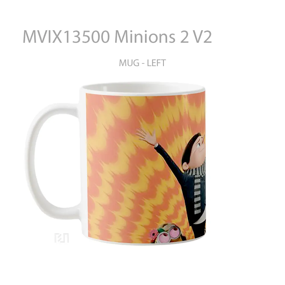 Mug Minions 2 V2 Gelas Kartun - All-side / Desain