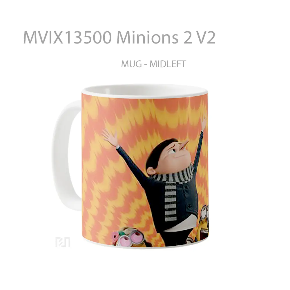 Mug Minions 2 V2 Gelas Kartun - All-side / Desain