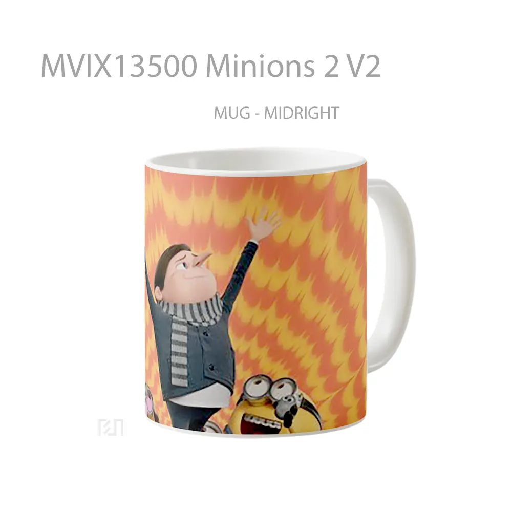 Mug Minions 2 V2 Gelas Kartun - All-side / Desain