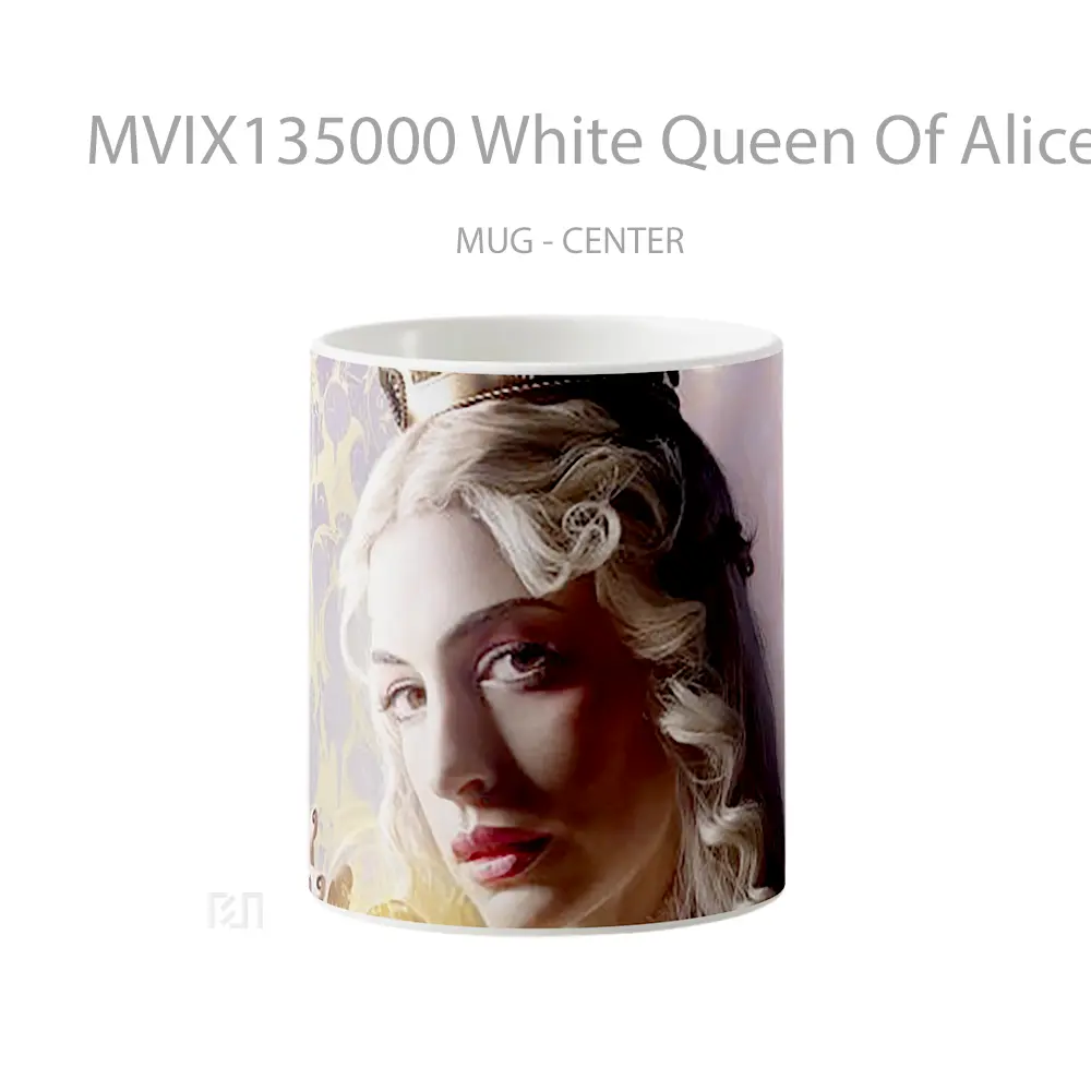 Mug White Queen Of Alice Through The Looking Glass Gelas Keramik Unik