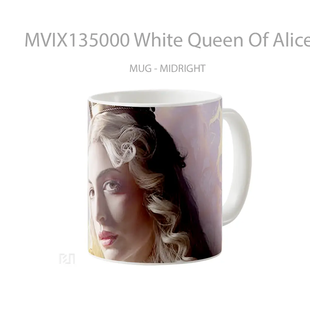 Mug White Queen Of Alice Through The Looking Glass Gelas Keramik Unik - All-side / Desain