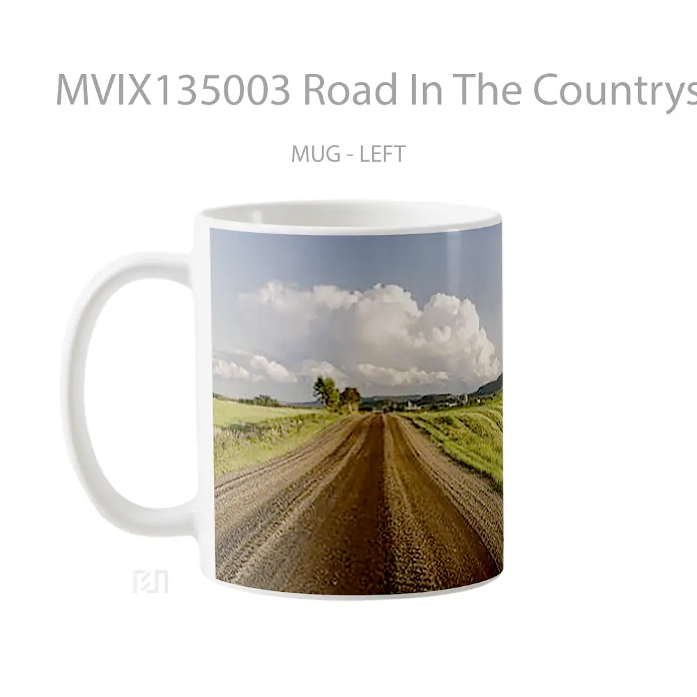 Mug Road In The Countryside V1 Gelas Keramik Unik - All-side / Desain