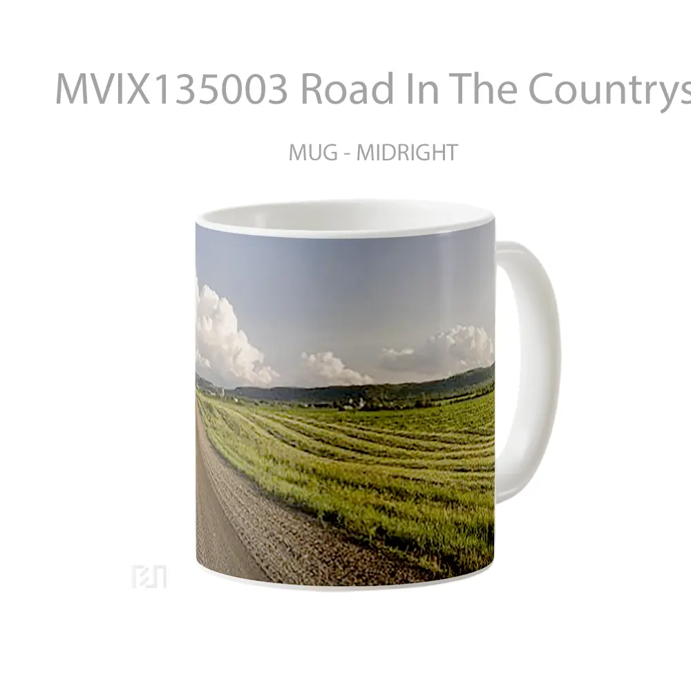 Mug Road In The Countryside V1 Gelas Keramik Unik - All-side / Desain