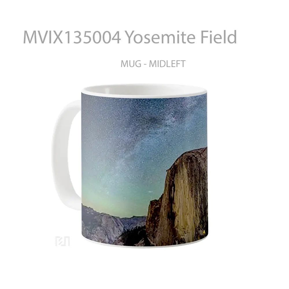 Mug Yosemite Field Gelas Pemandangan Alam - All-side / Desain