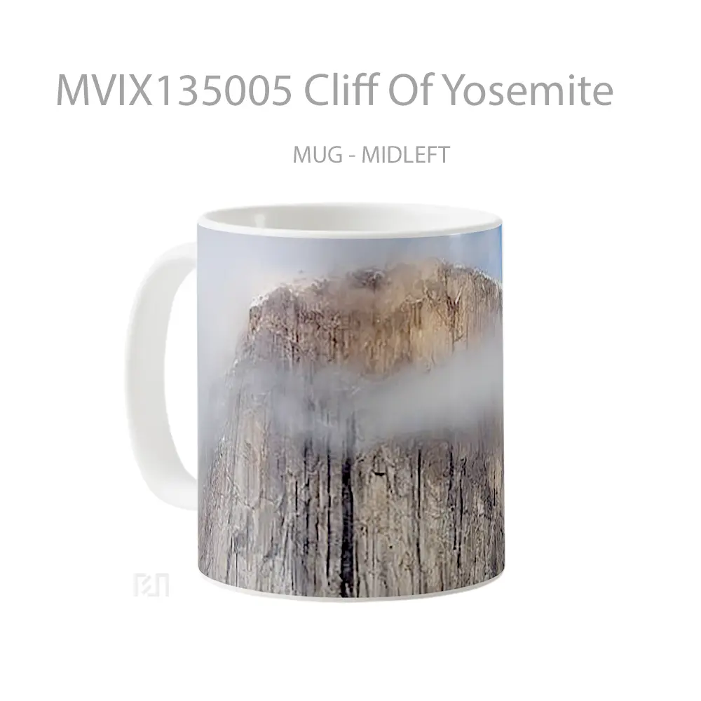 Mug Cliff Of Yosemite Gelas Keramik Unik - All-side / Desain