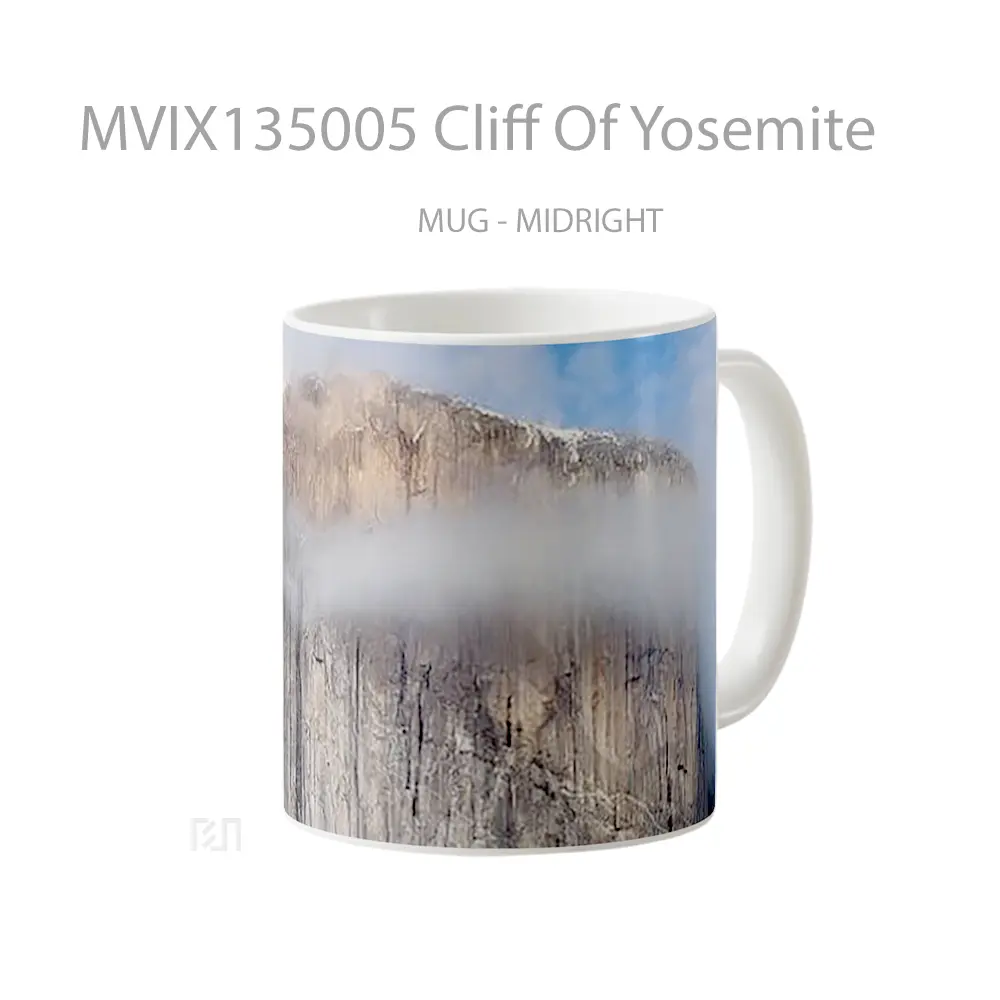 Mug Cliff Of Yosemite Gelas Keramik Unik - All-side / Desain