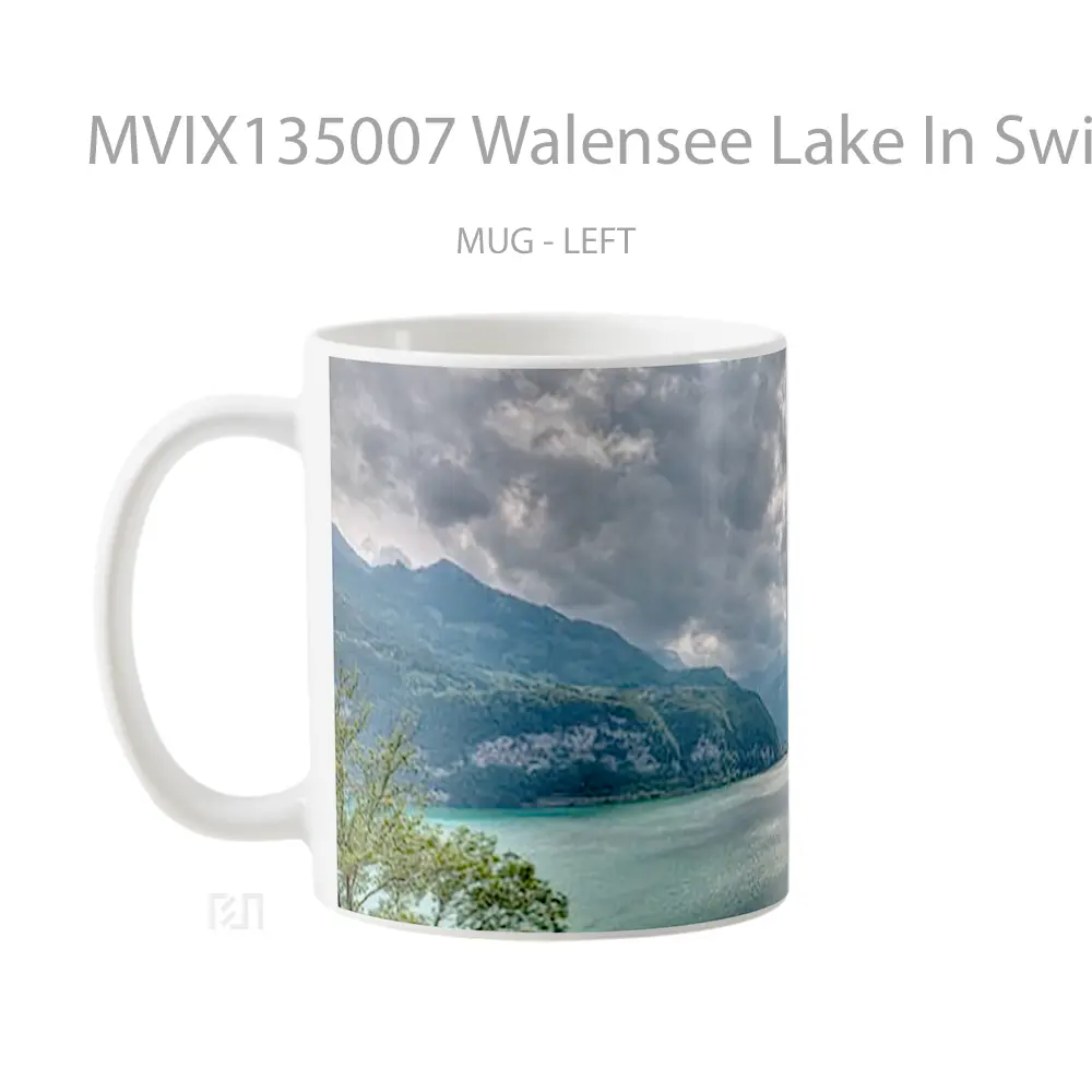 Mug Walensee Lake In Switzerland Gelas Pemandangan Alam - All-side / Desain