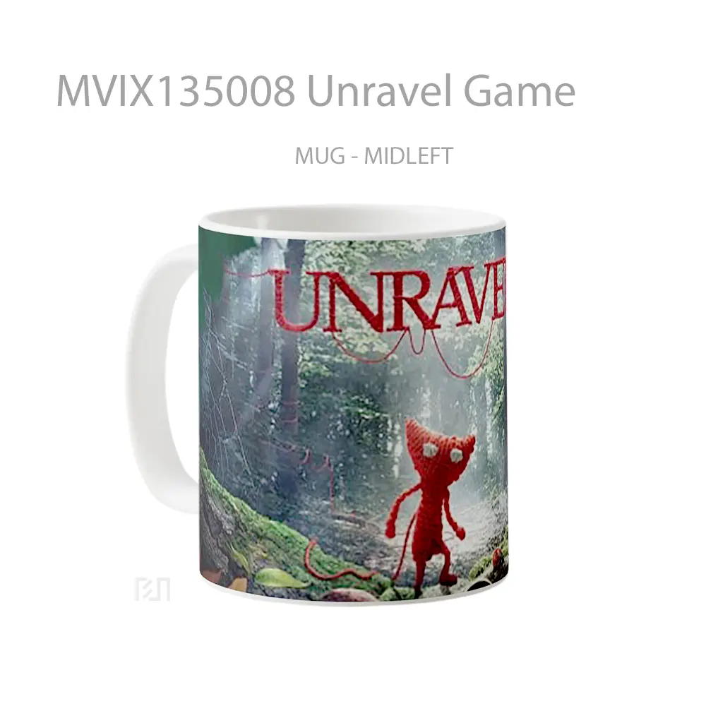 Mug Unravel Game Cangkir Gamer - All-side / Desain