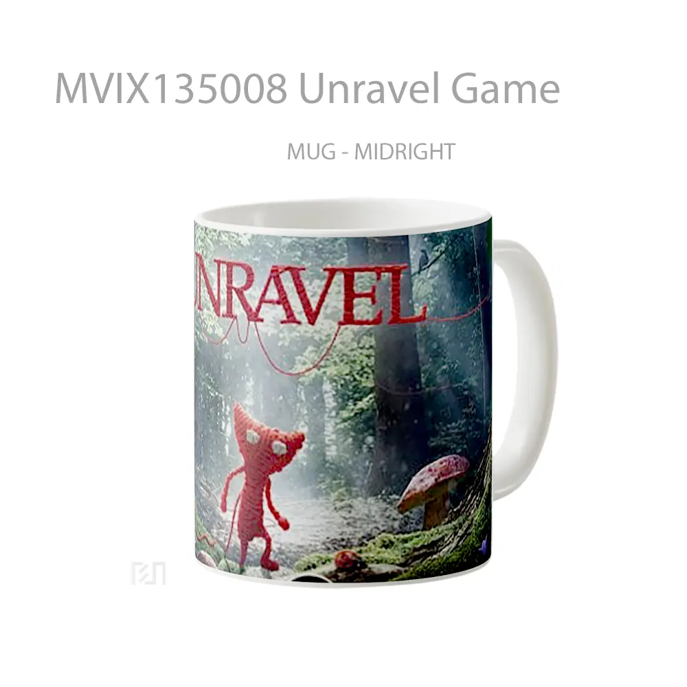 Mug Unravel Game Cangkir Gamer - All-side / Desain