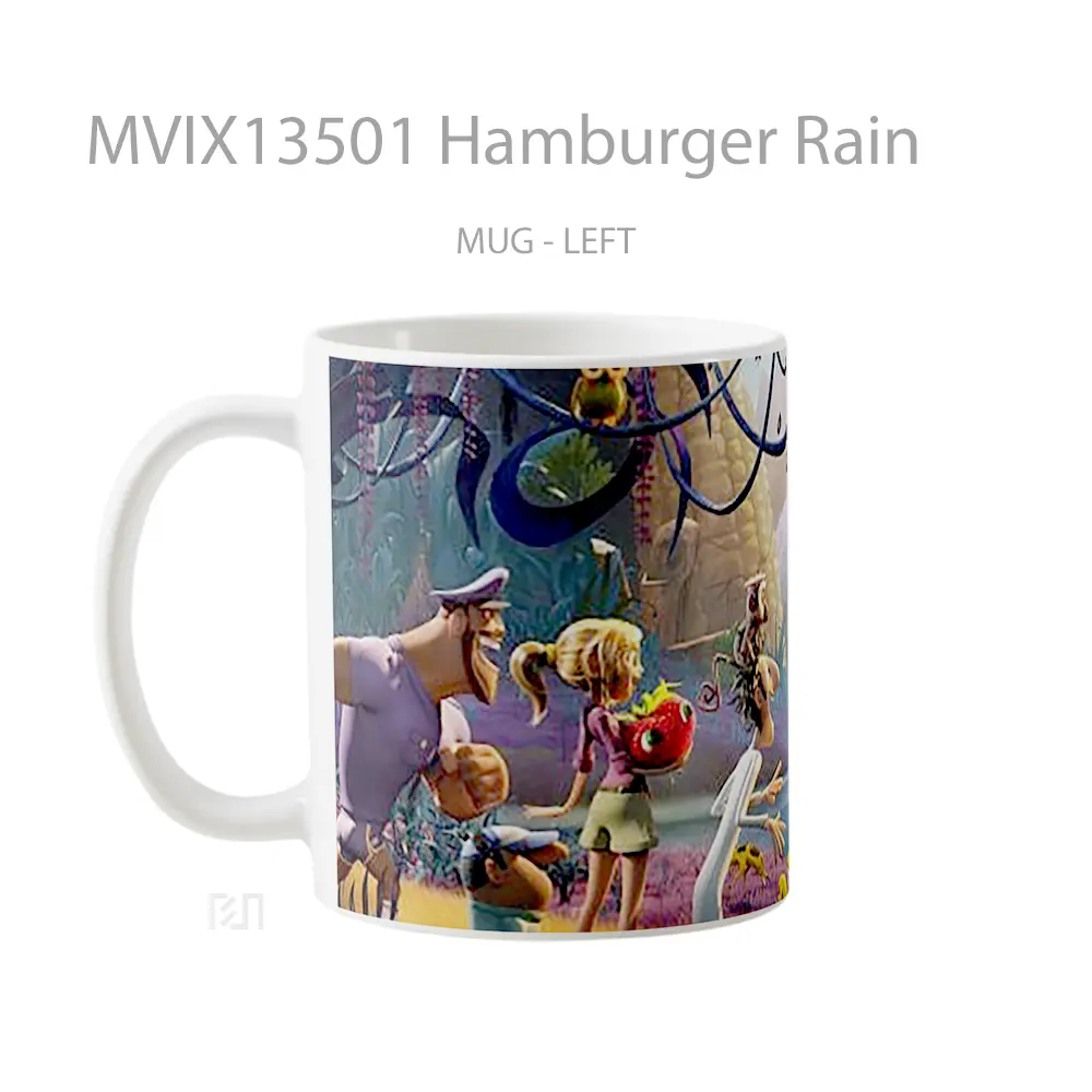 Mug Hamburger Rain Gelas Pemandangan Alam - All-side / Desain