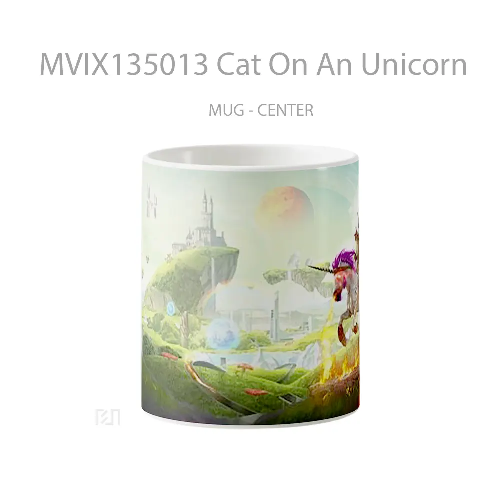 Mug Cat On An Unicorn Gelas Hewan Lucu