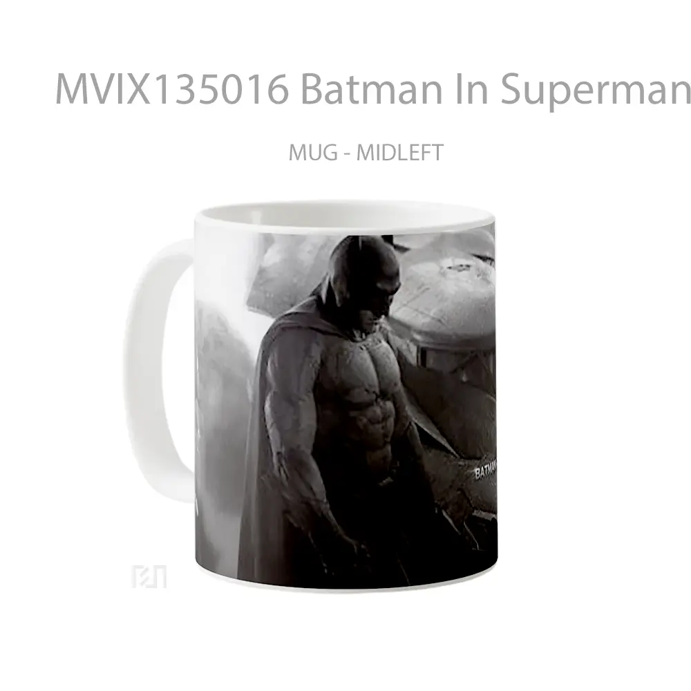 Mug Batman In Superman Vs Batman Gelas Superhero - All-side / Desain