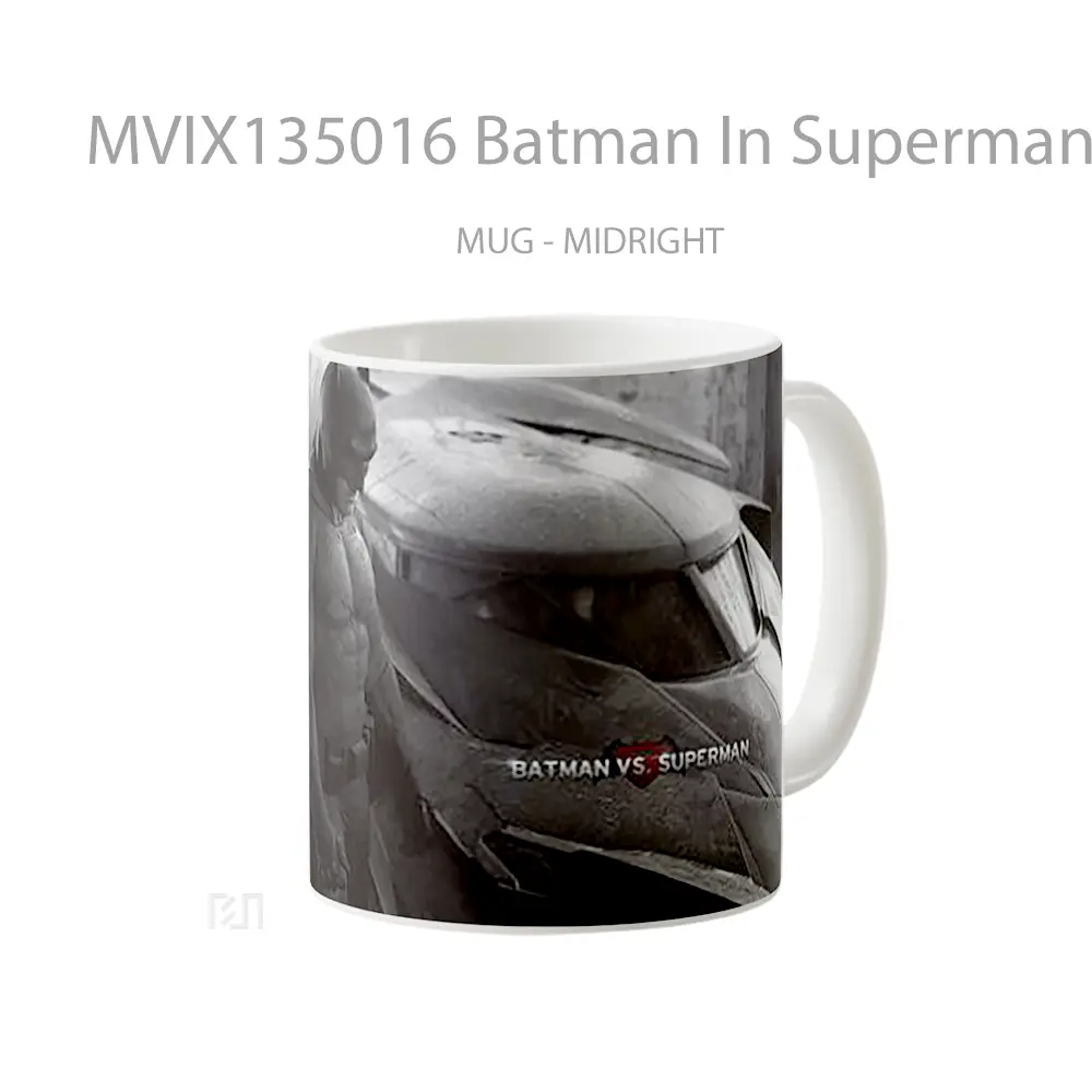 Mug Batman In Superman Vs Batman Gelas Superhero - All-side / Desain