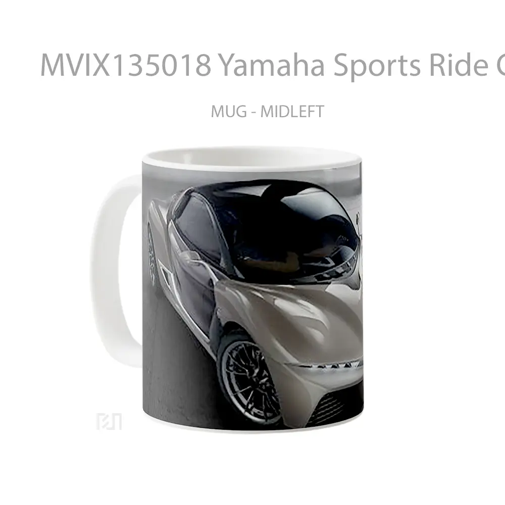 Mug Yamaha Sports Ride Concept Gray Gelas Keramik Unik - All-side / Desain