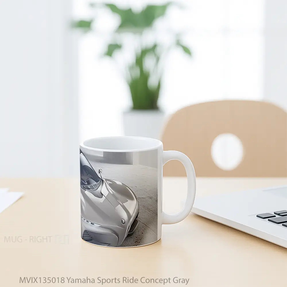 Mug Yamaha Sports Ride Concept Gray Gelas Keramik Unik - All-side / Desain