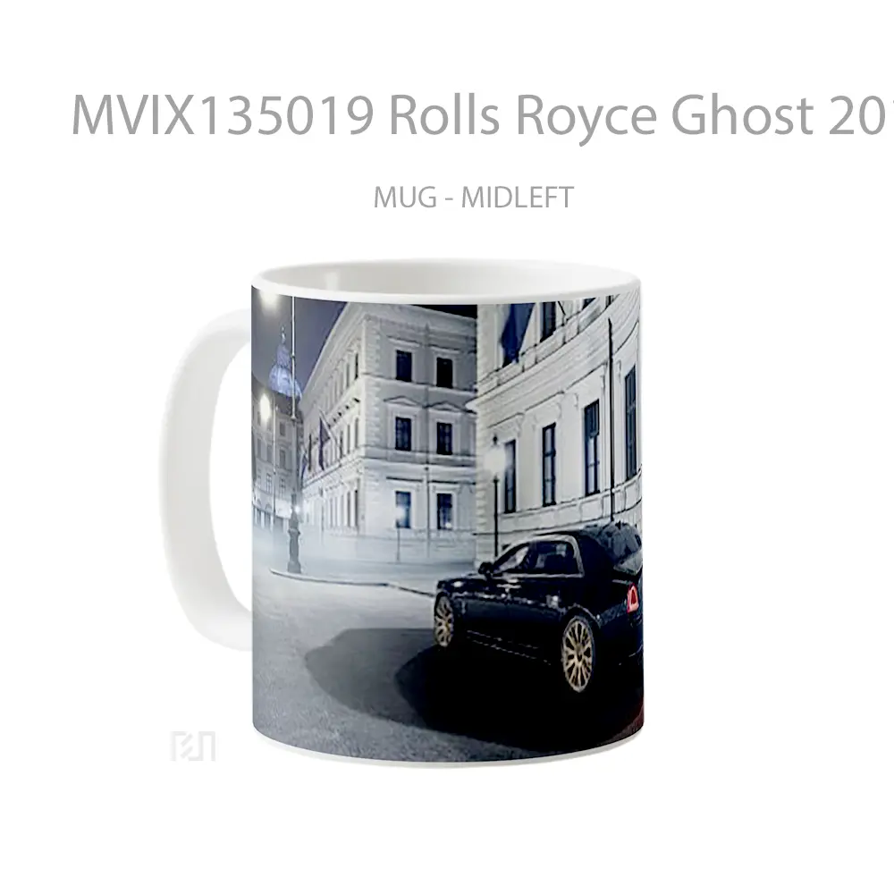 Mug Rolls Royce Ghost 2015 Cangkir Mobil - All-side / Desain