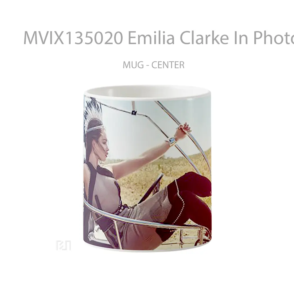 Mug Emilia Clarke In Photo Session Gelas Seni Modern