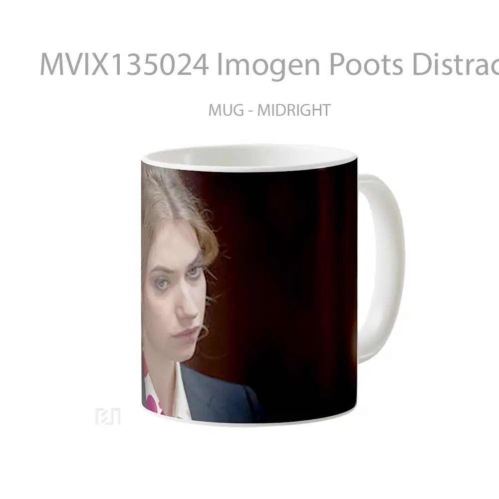 Mug Imogen Poots Distracted Gelas Keramik Unik - All-side / Desain