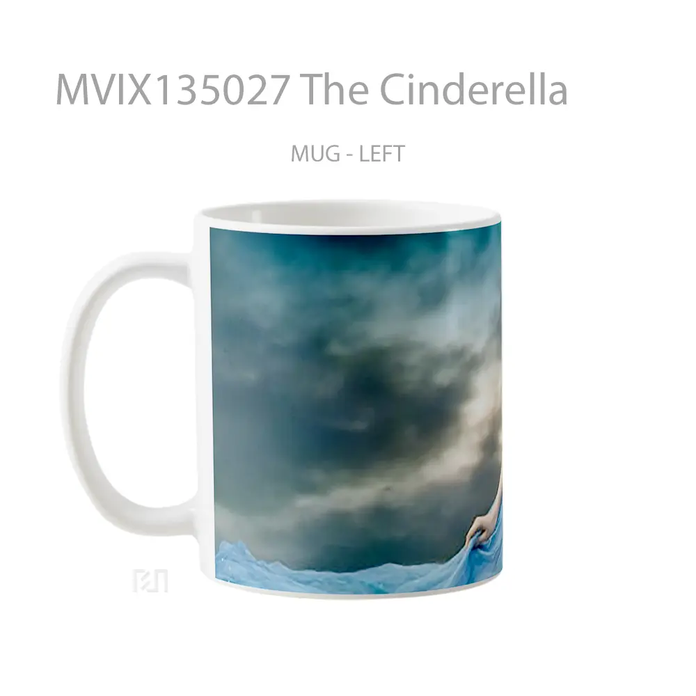 Mug The Cinderella Gelas Keramik Unik - All-side / Desain