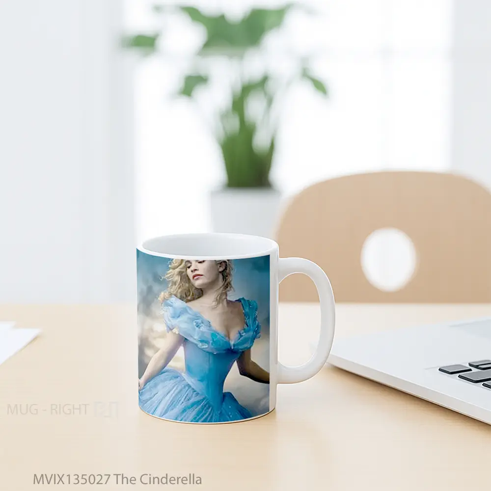 Mug The Cinderella Gelas Keramik Unik - All-side / Desain