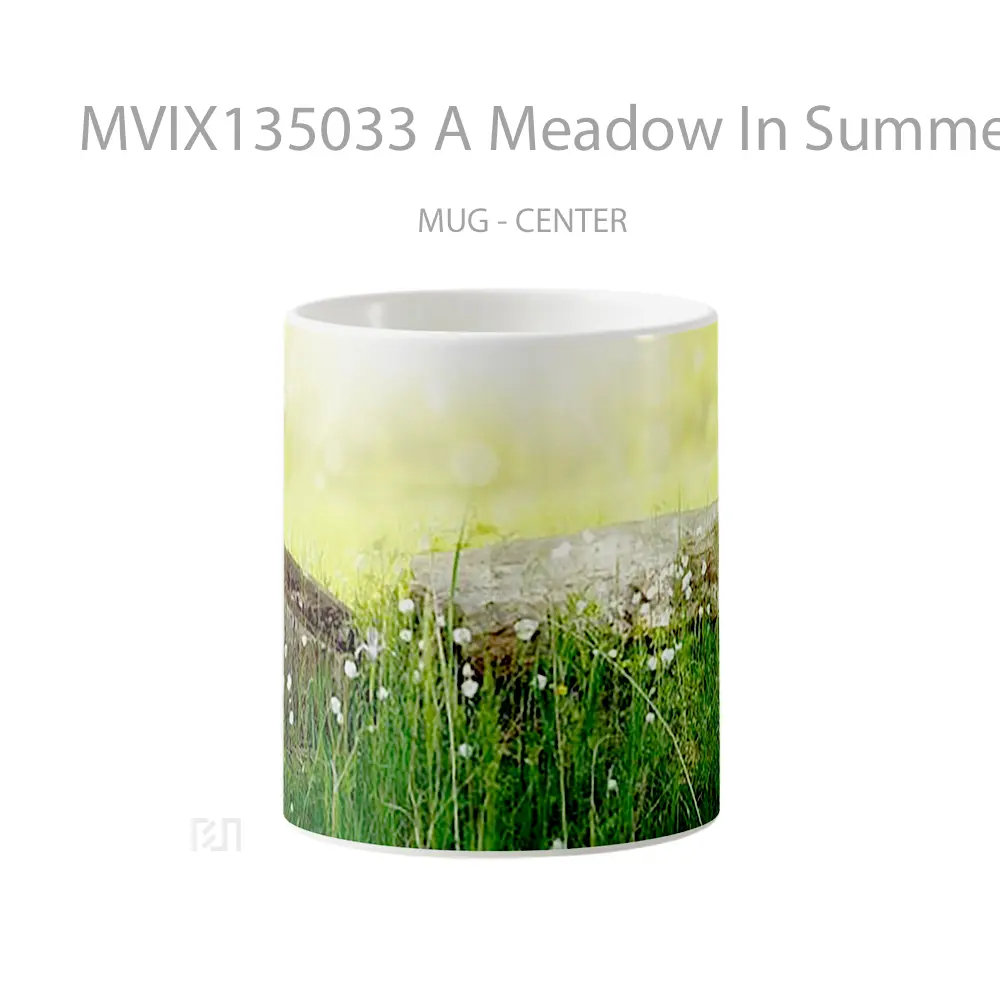 Mug A Meadow In Summer Gelas Pemandangan Alam